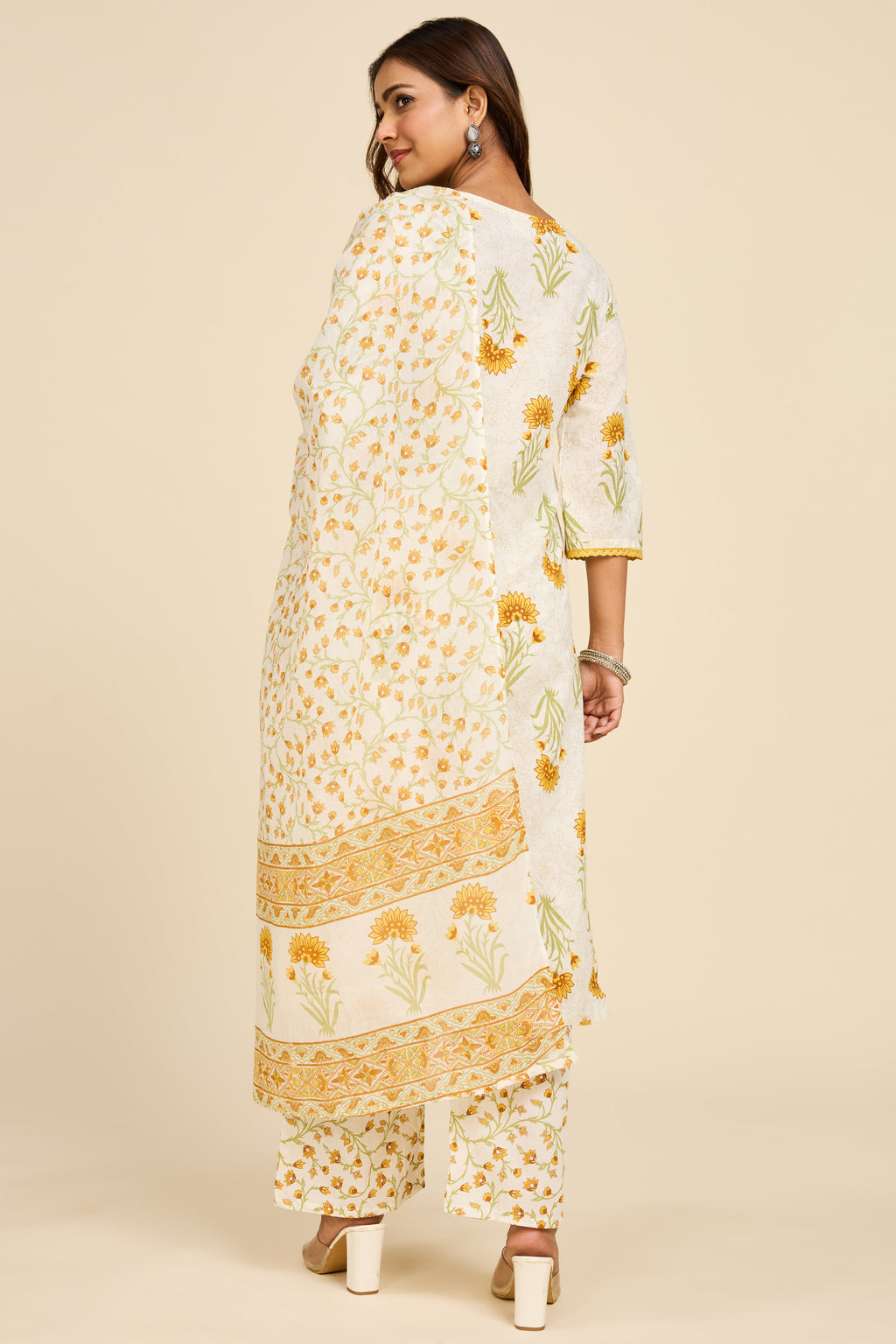 Floral Cotton Kurta Set