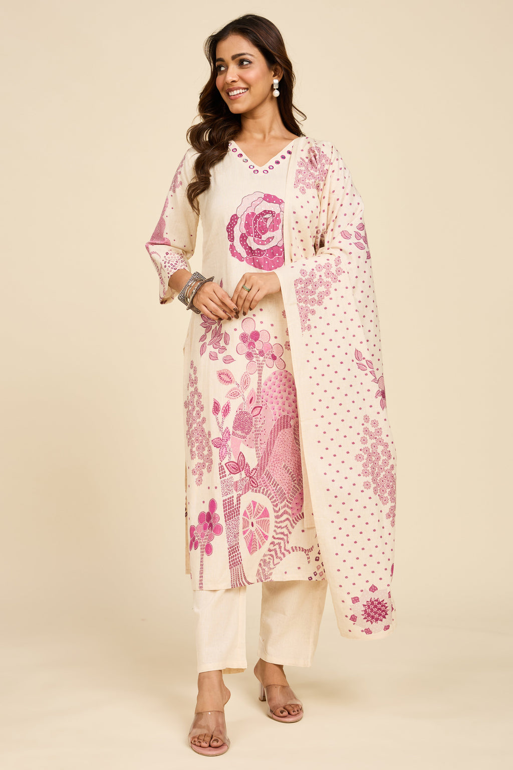 Ivory Statement Kurta Set