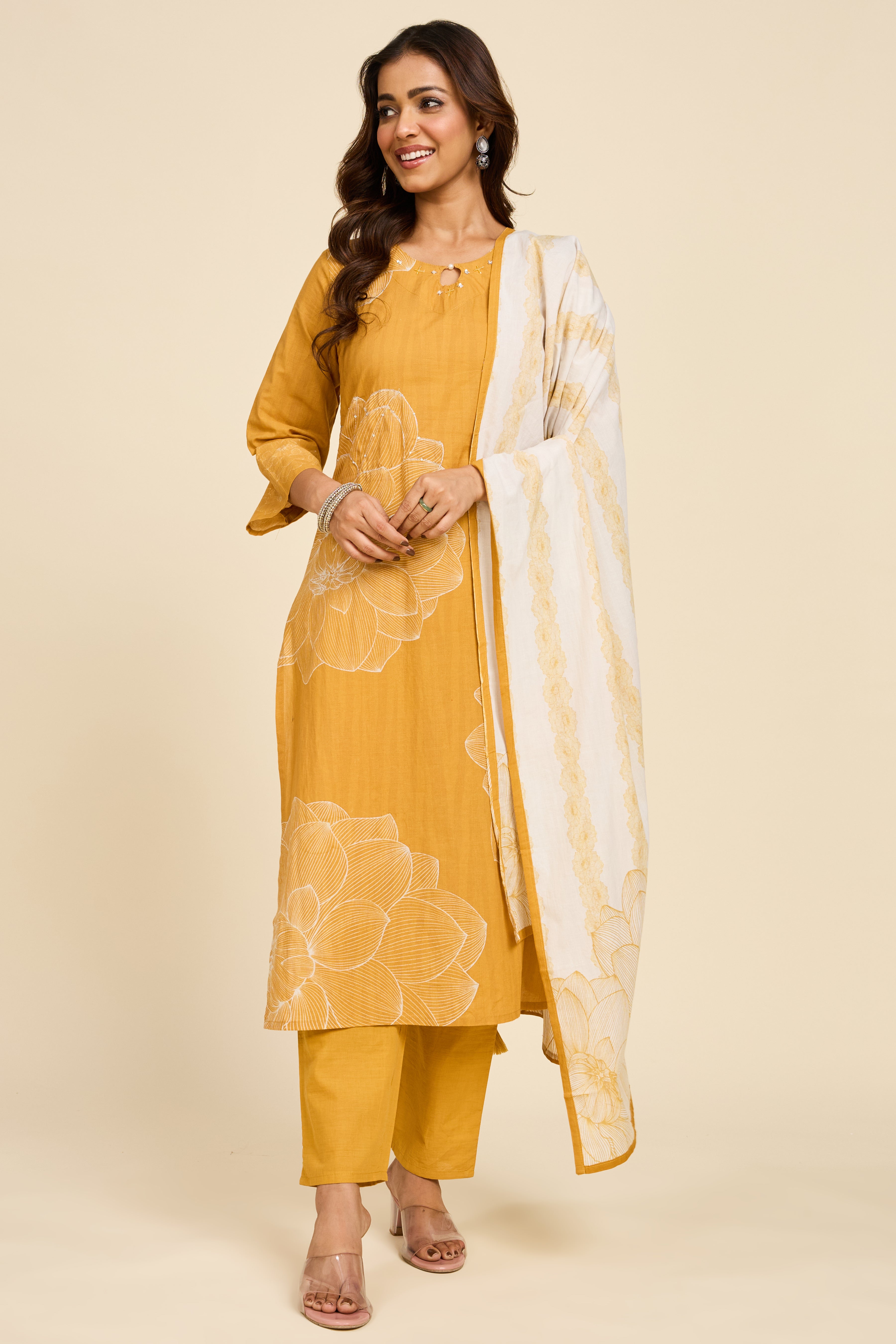Sunehri Golden Kurta Set