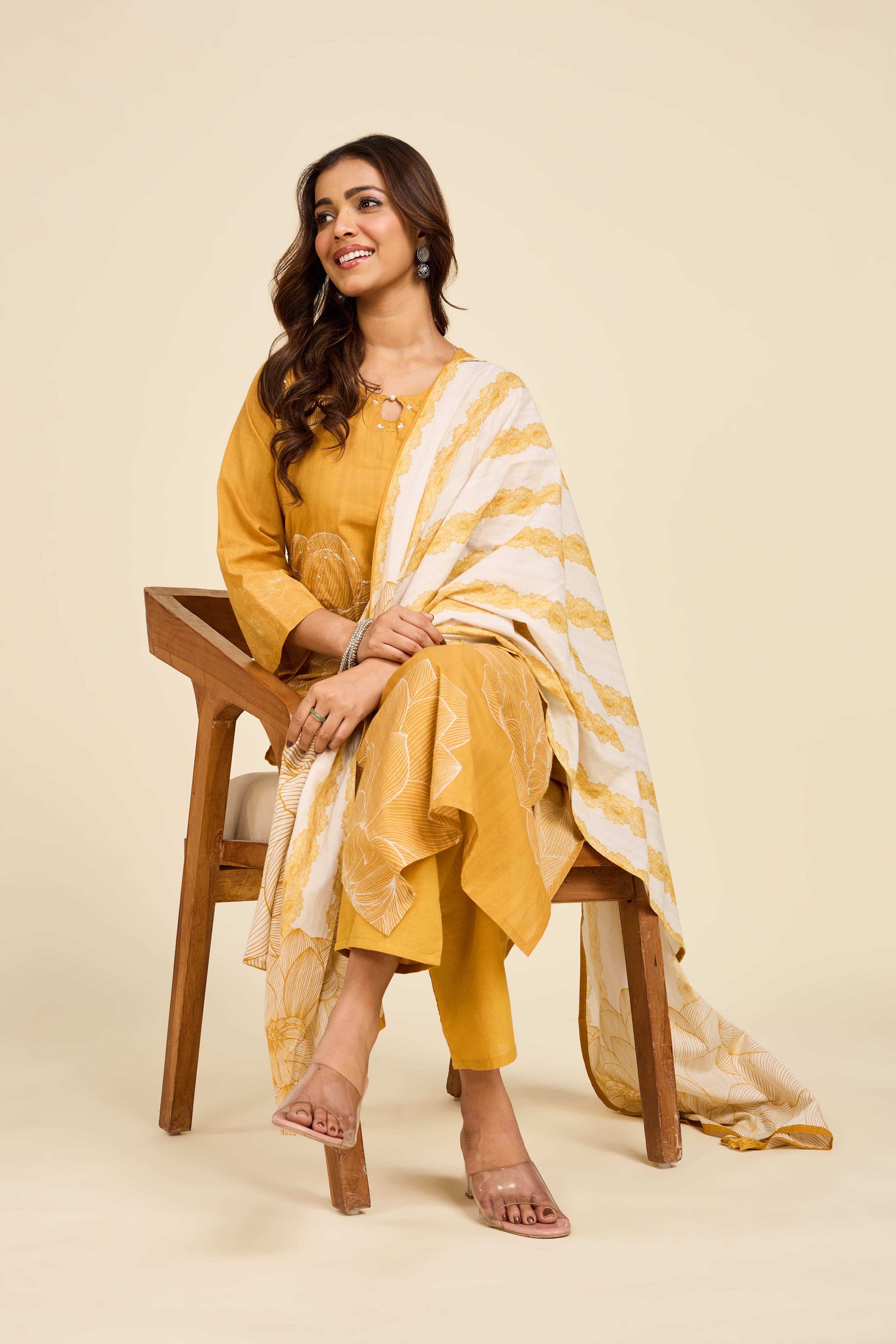 Sunehri Golden Kurta Set