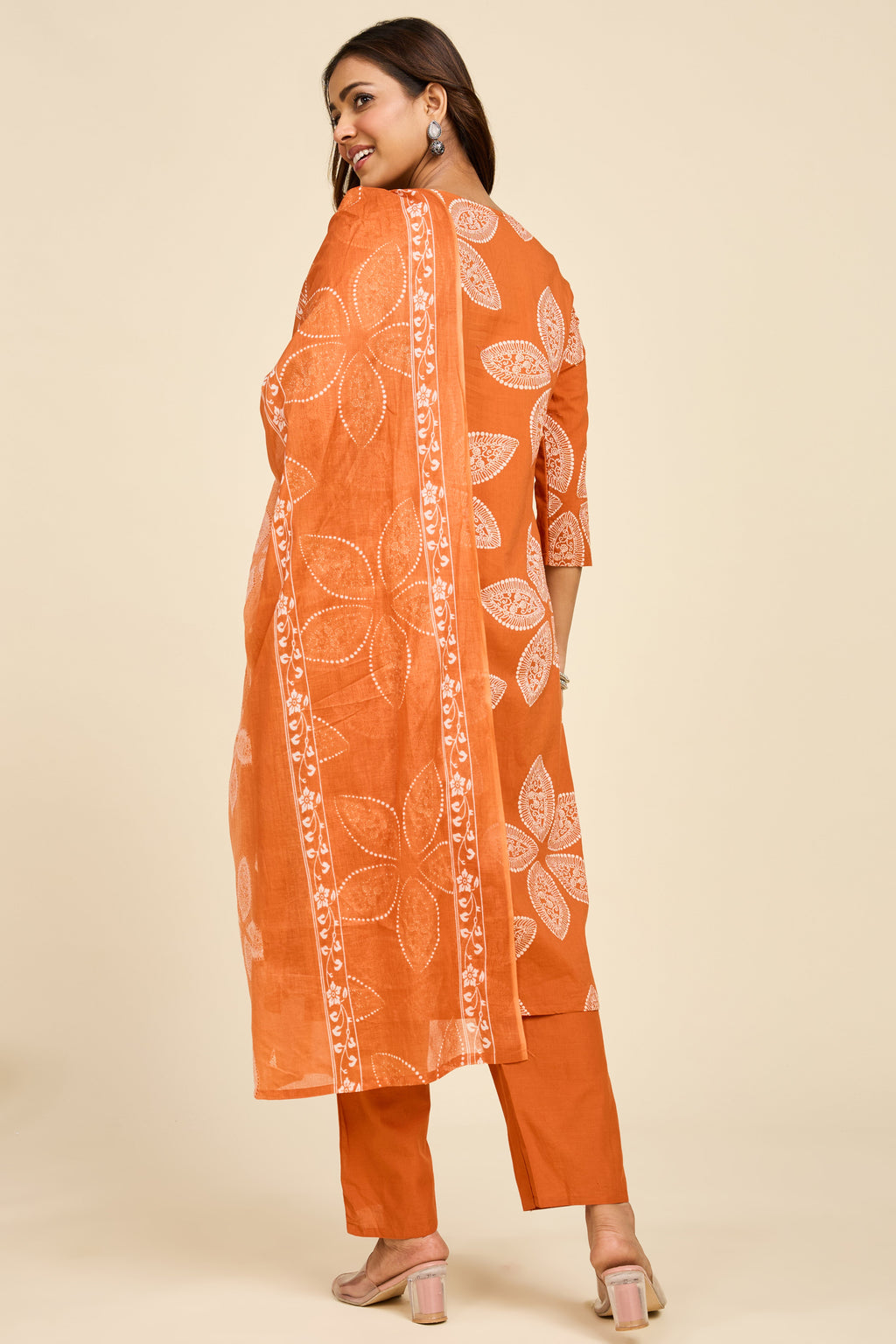 Cinnamon Cotton Kurta Set