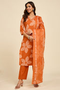 Cinnamon Cotton Kurta Set