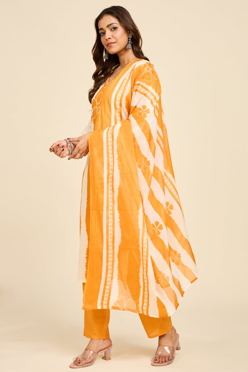 Alaya Select Amber Stripe Kurta Set