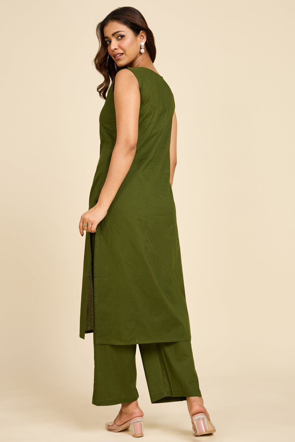 Emerald Stitch Detail Co-ord Set