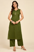 Emerald Stitch Detail Co-ord Set