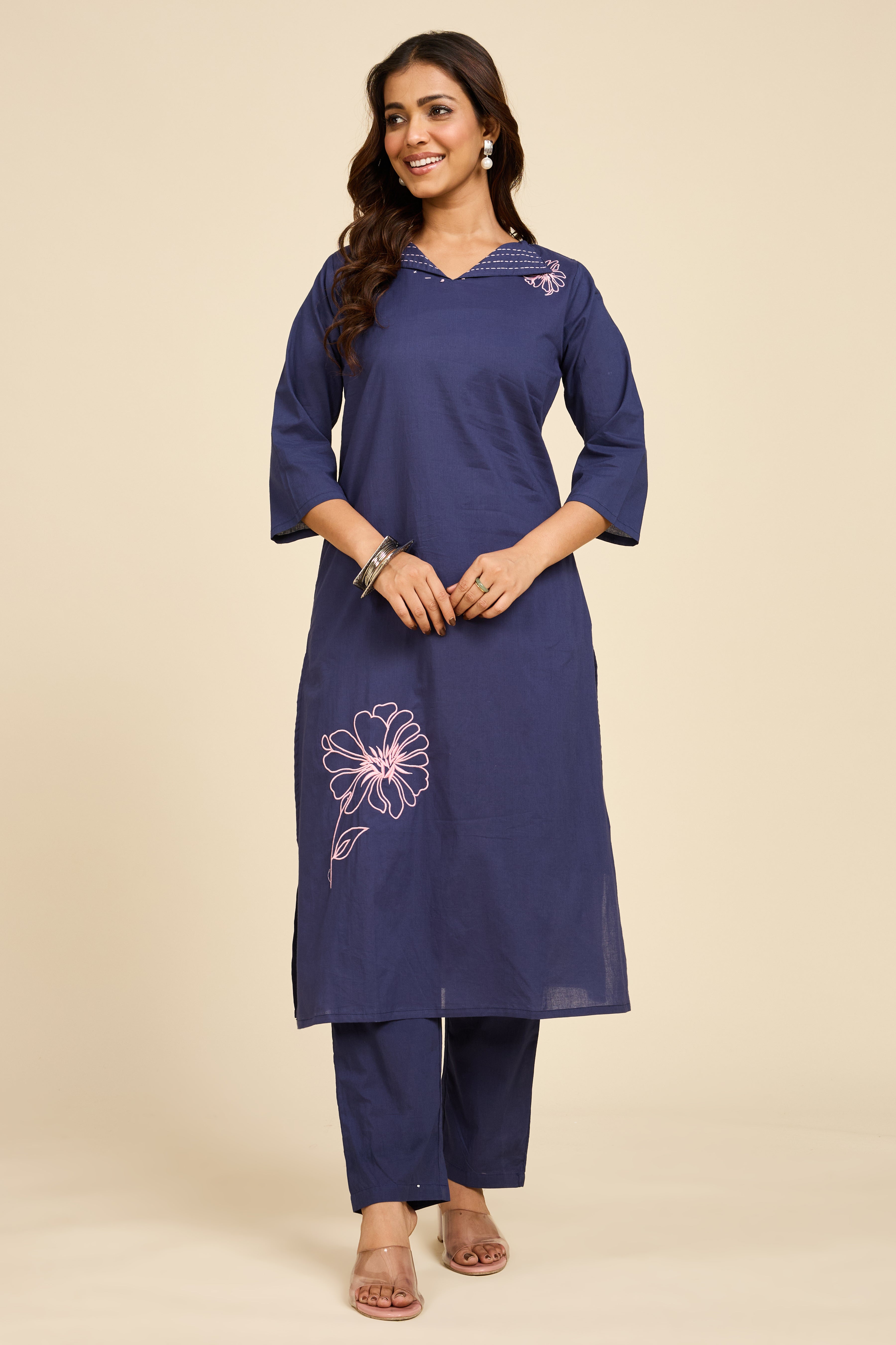 Alaya Select Indigo Flora Co-ord Set