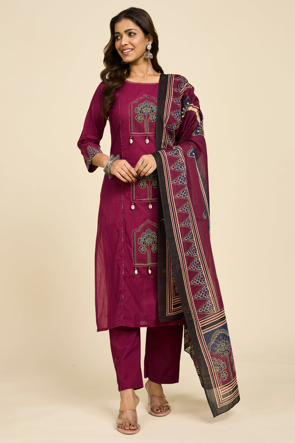 Wine Heritage Kurta Set