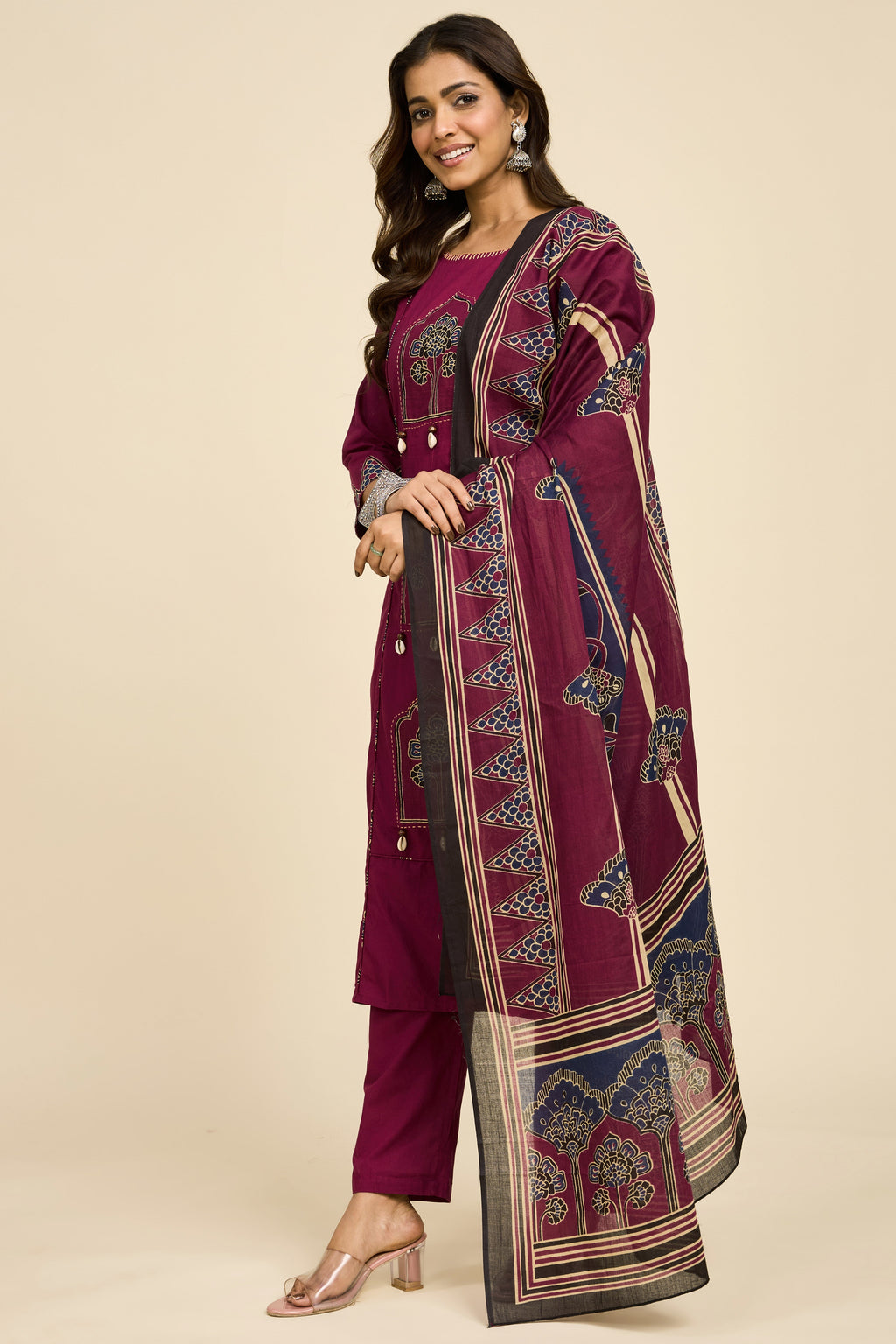 Wine Heritage Kurta Set