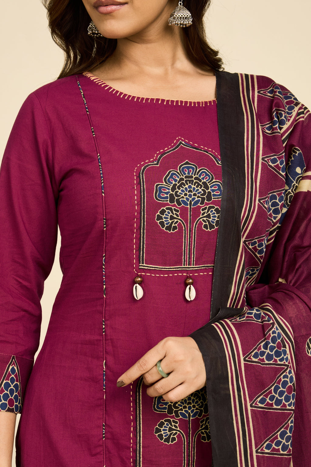 Wine Heritage Kurta Set