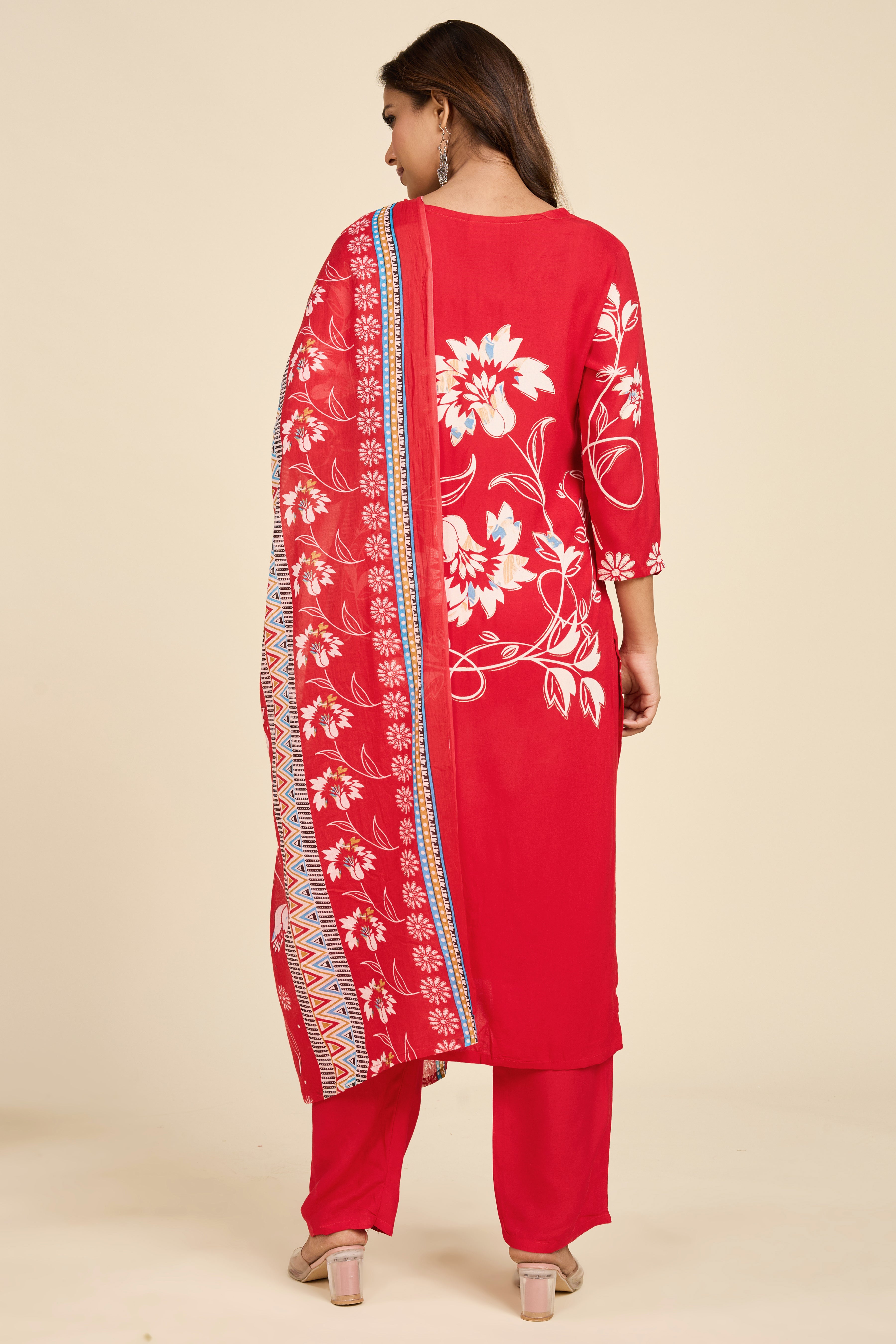 Scarlet Cotton Kurta Set
