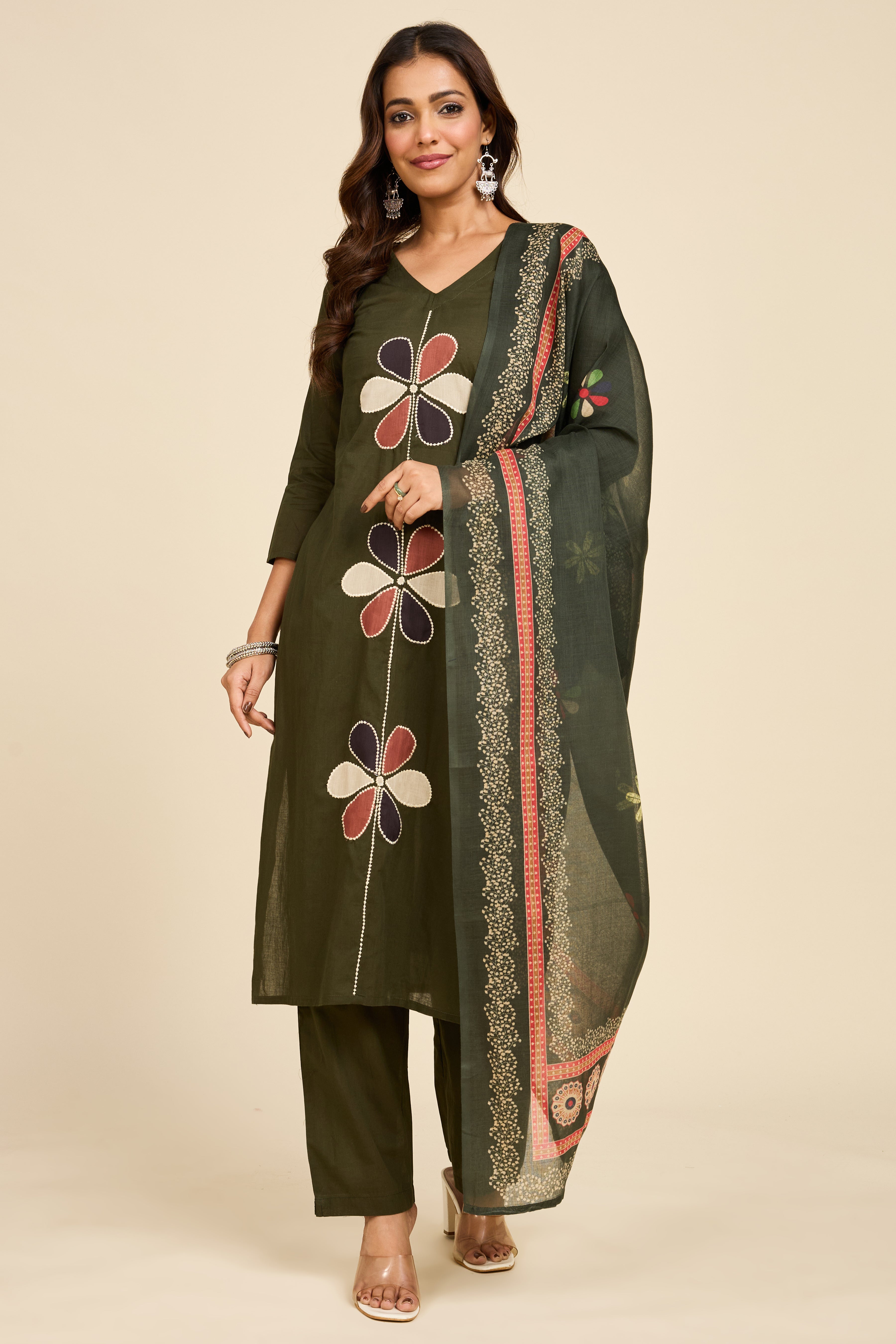 Alaya Select Forest Green Kurta Set