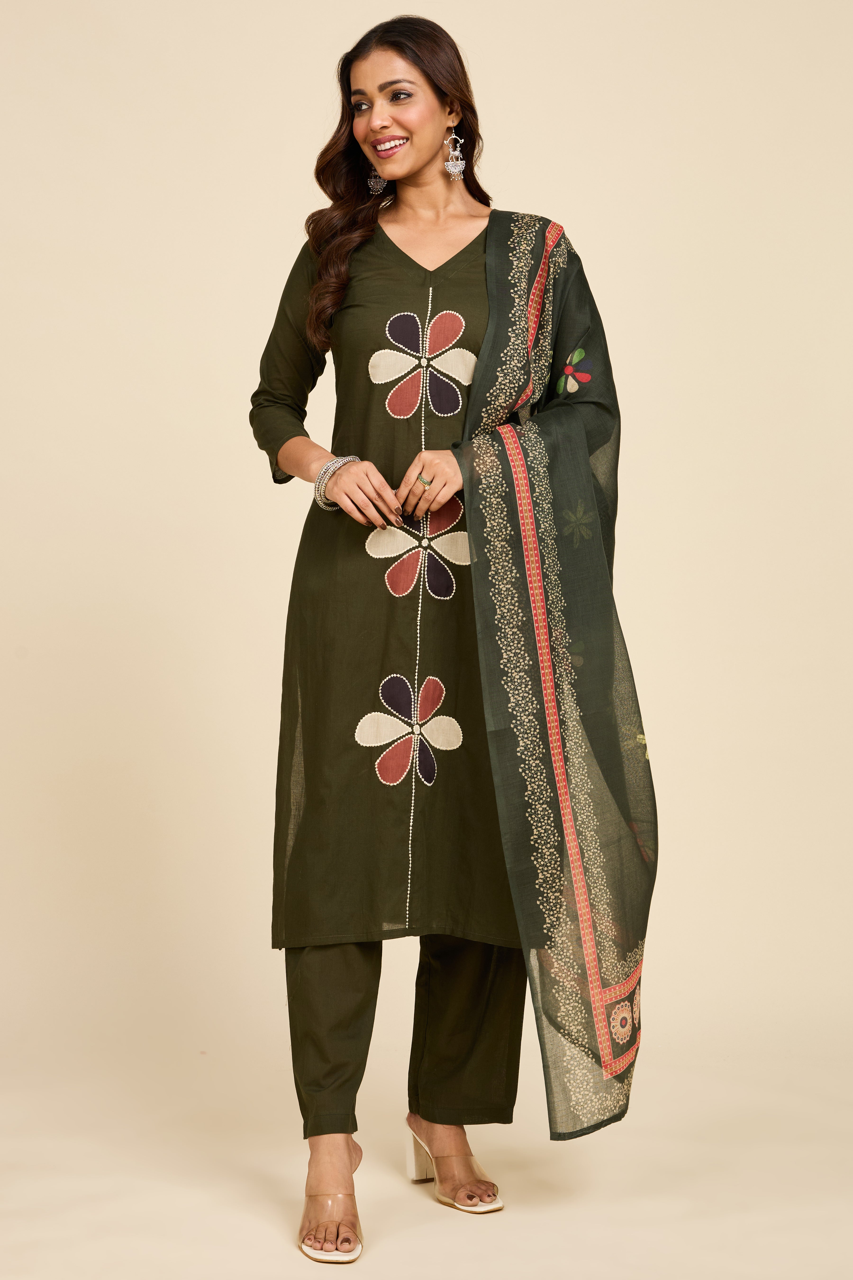 Alaya Select Forest Green Kurta Set
