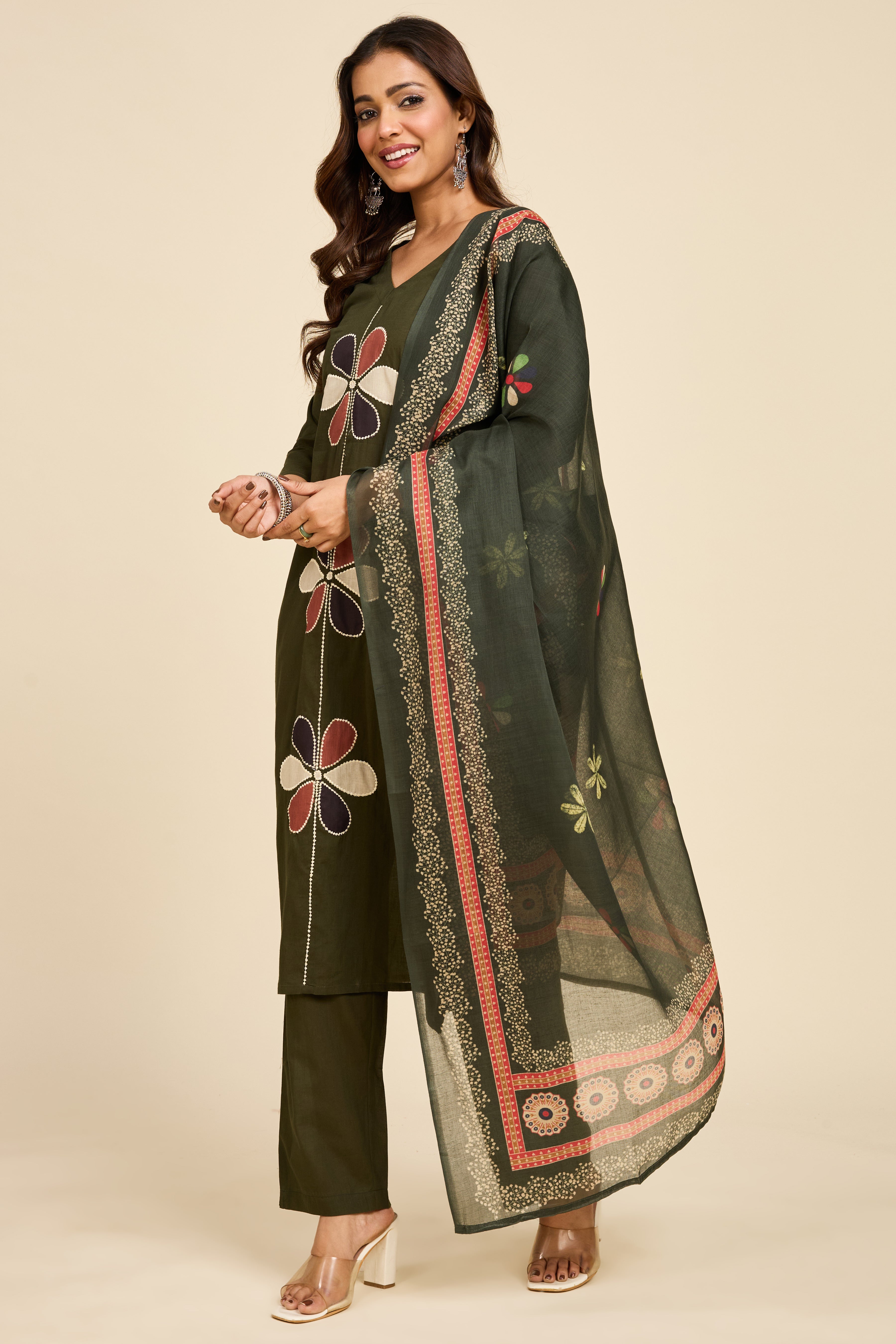 Alaya Select Forest Green Kurta Set