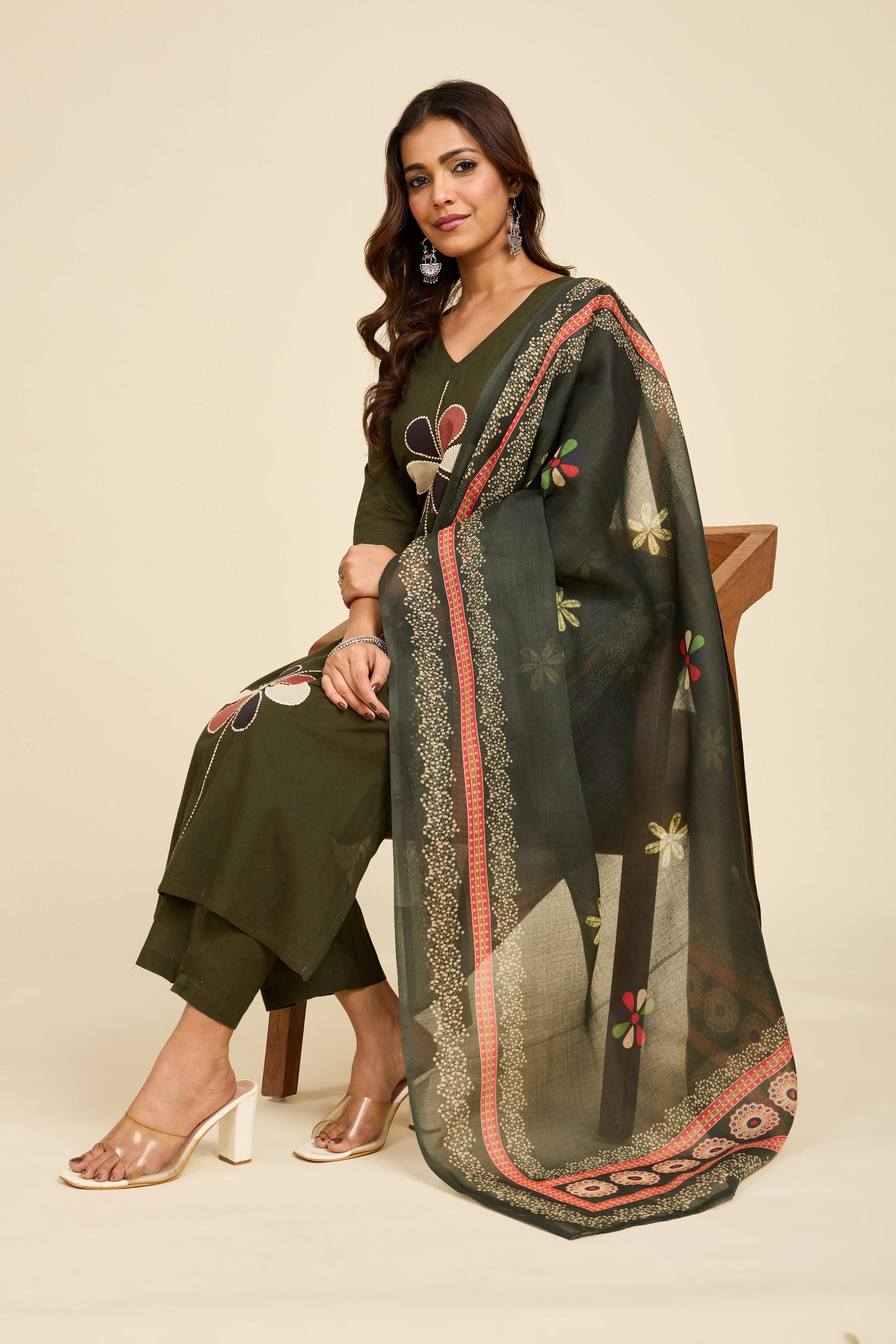 Alaya Select Forest Green Kurta Set