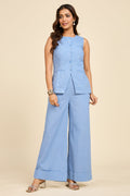 Blue Embellished Co-ord Set