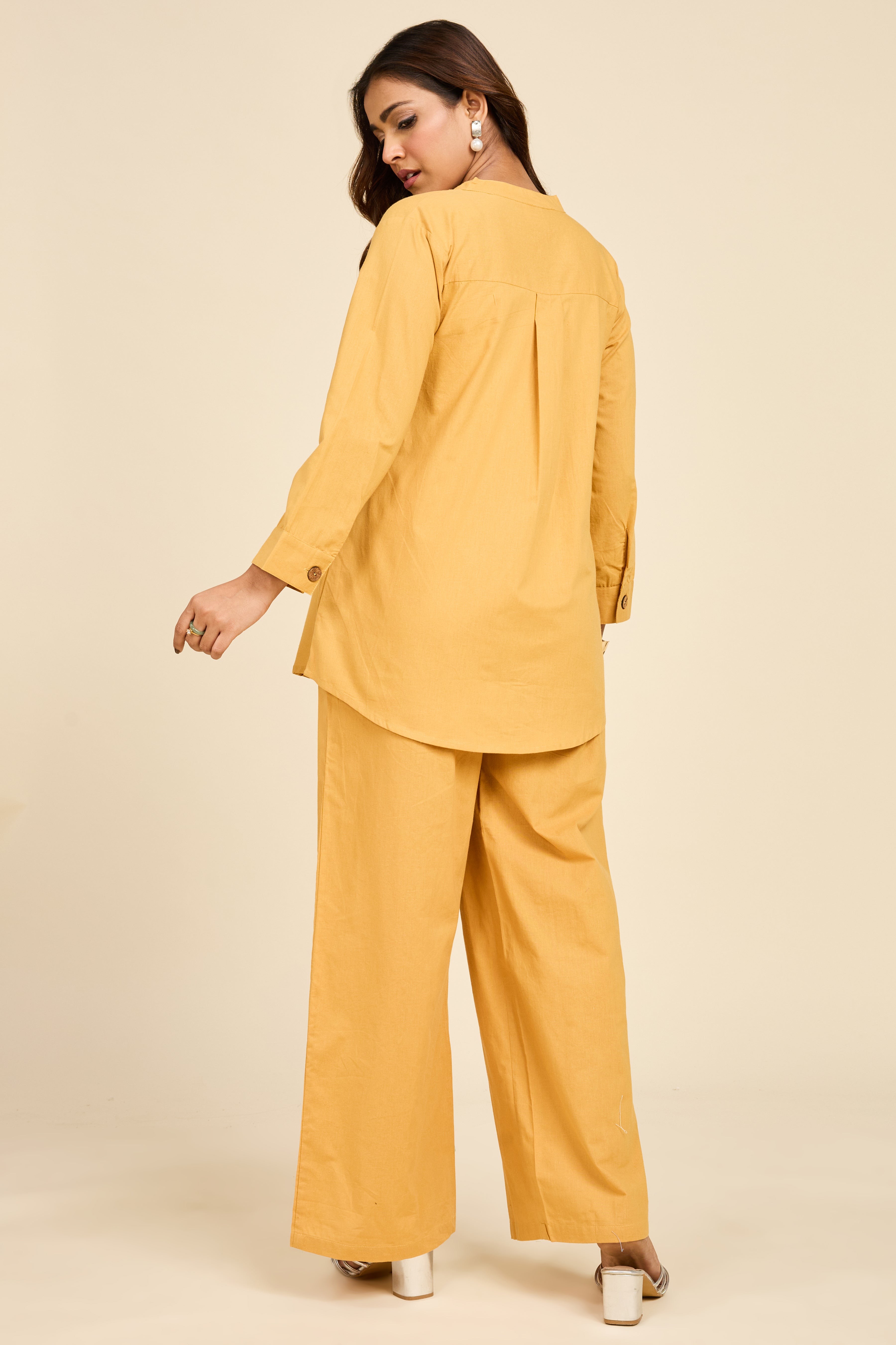 Mustard Detailed Co-ord Set