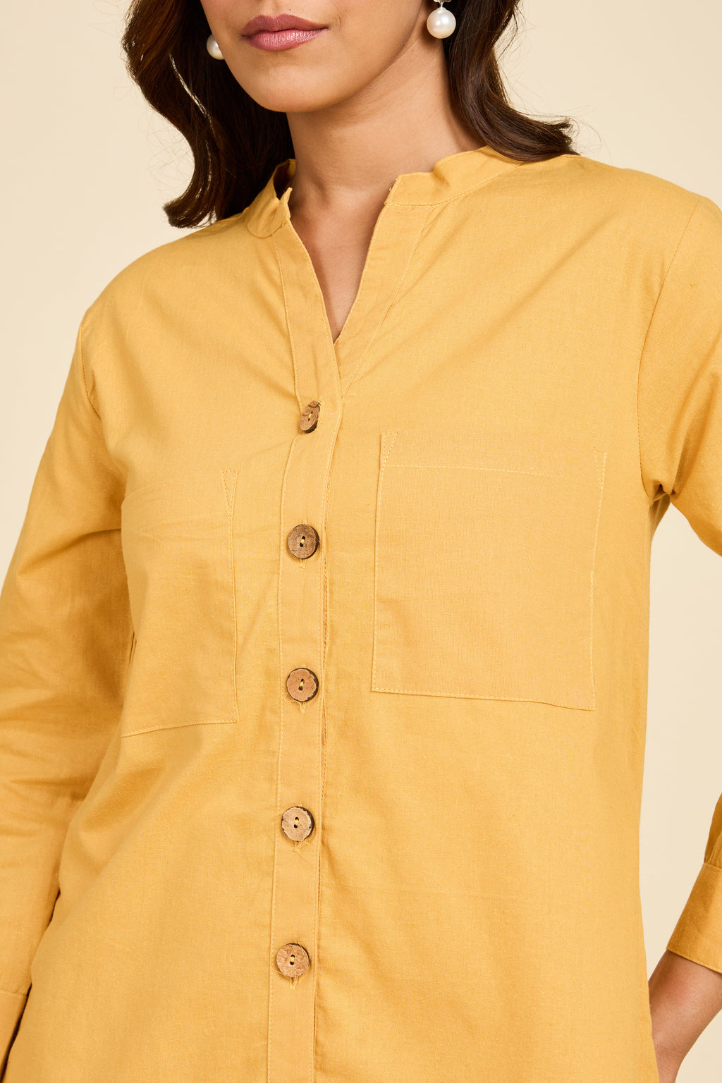 Mustard Detailed Co-ord Set