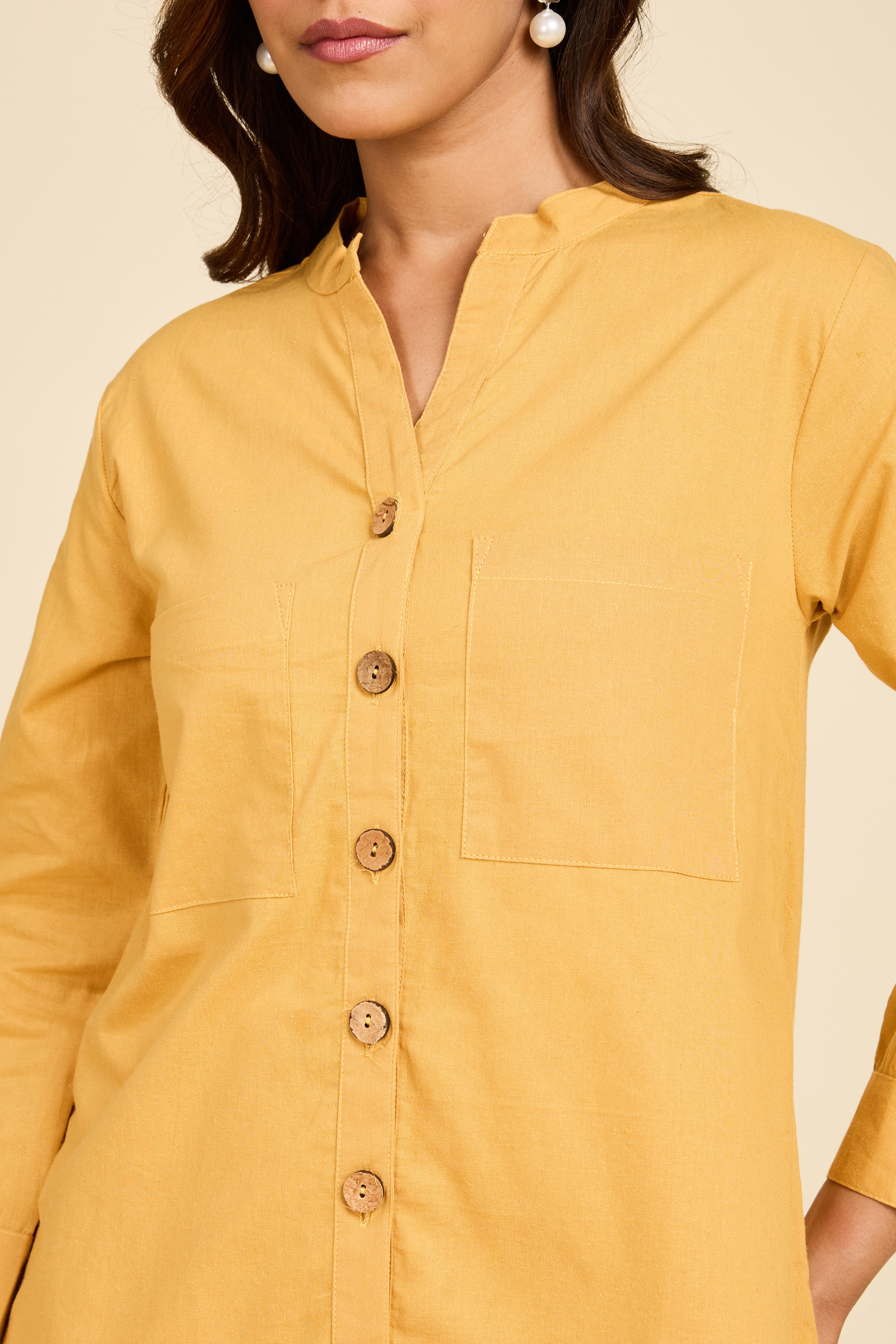 Mustard Detailed Co-ord Set