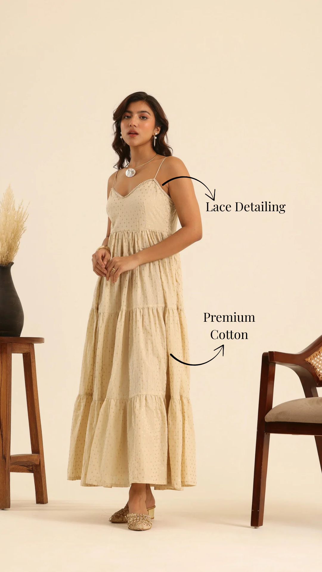 Rangrez Champagne Kiss Maxi Dress