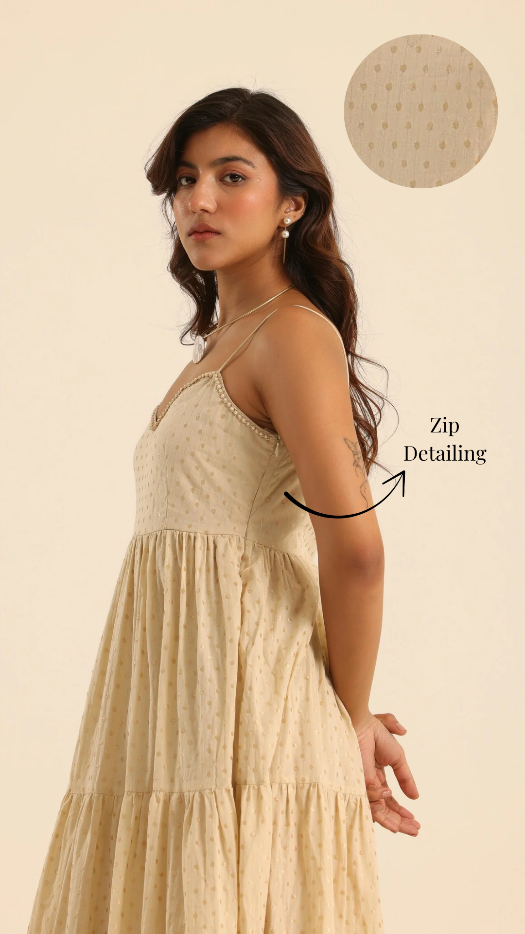 Rangrez Champagne Kiss Maxi Dress