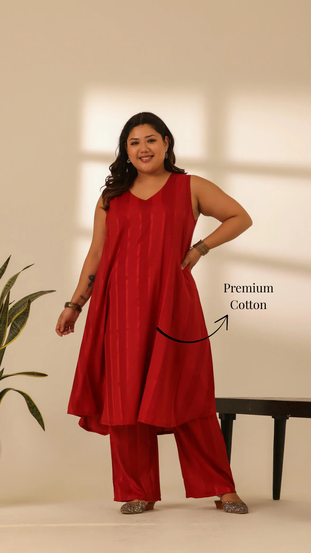 Rangrez Statement Red Kurta Set