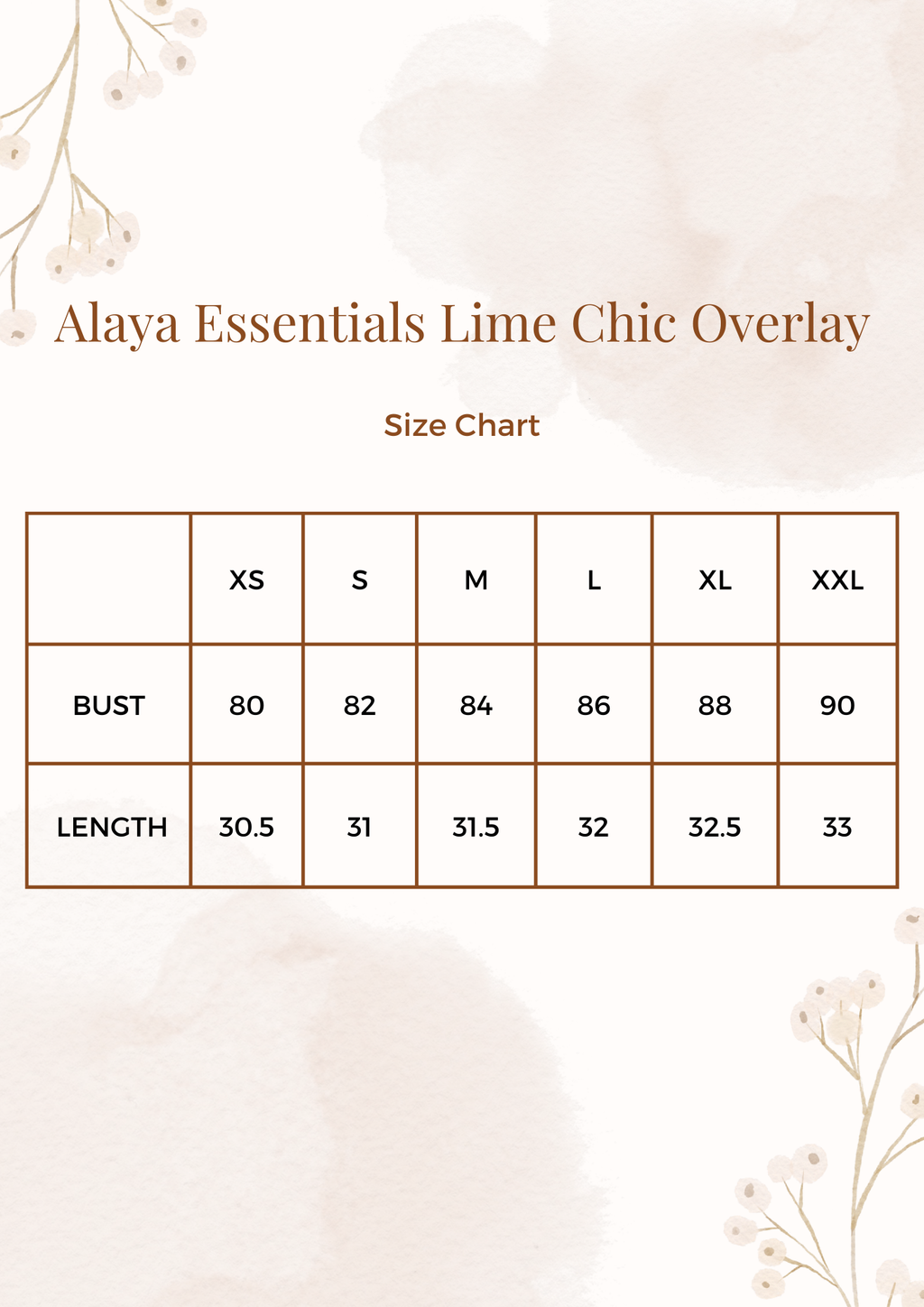 Alaya Essentials Lime Chic Overlay Set
