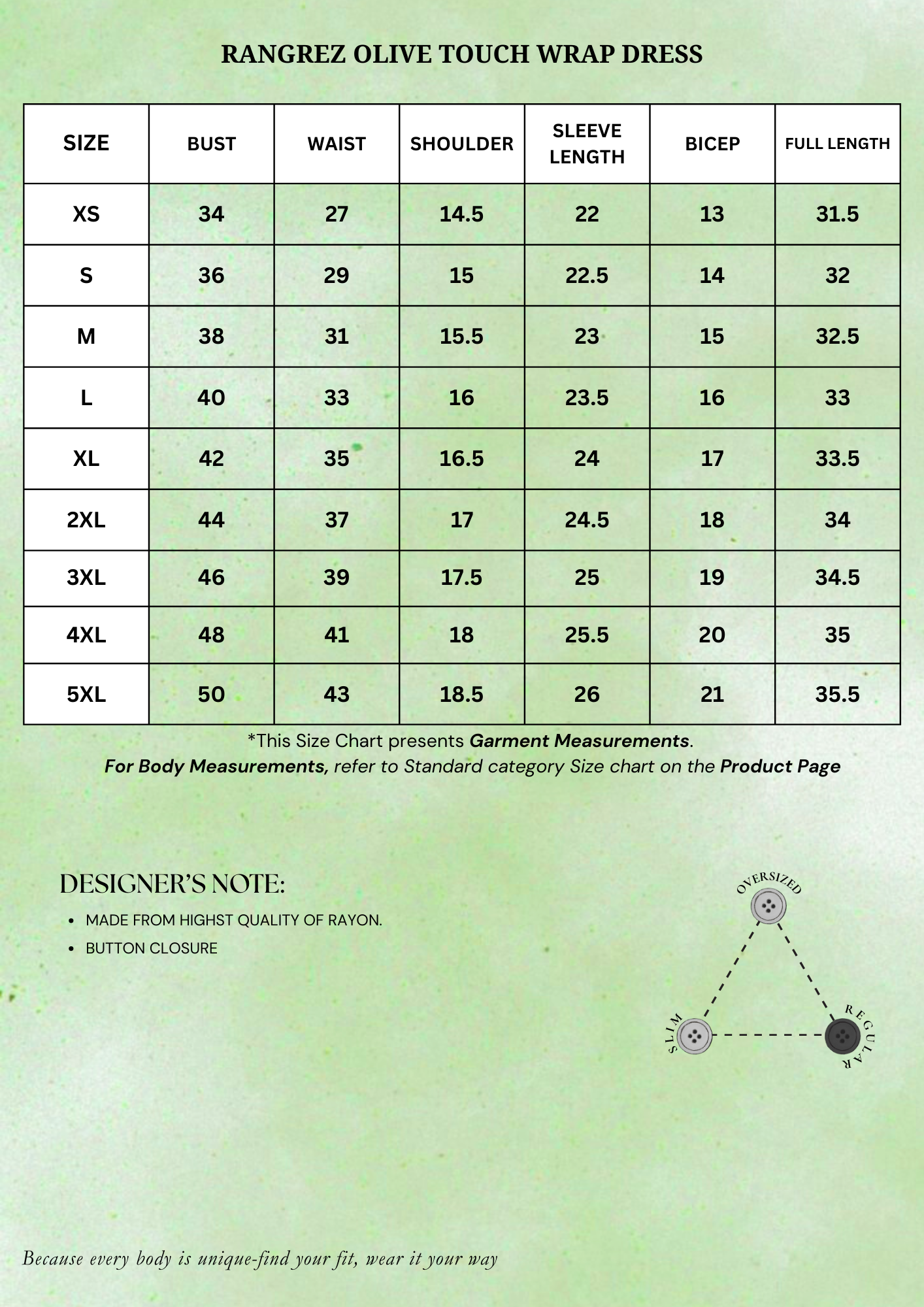 Rangrez Olive Touch Wrap Dress