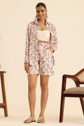 Rangrez Rose Latte Retreat Shorts