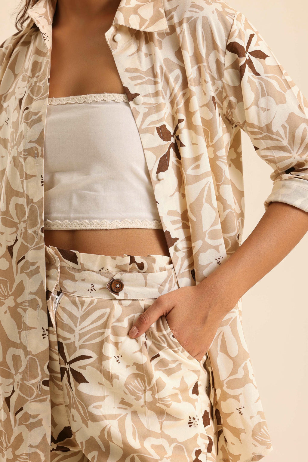 Rangrez Nutty Latte Shorts