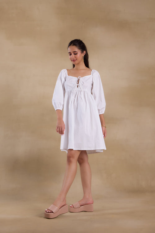 Alaya Essentials White Vacay Dress