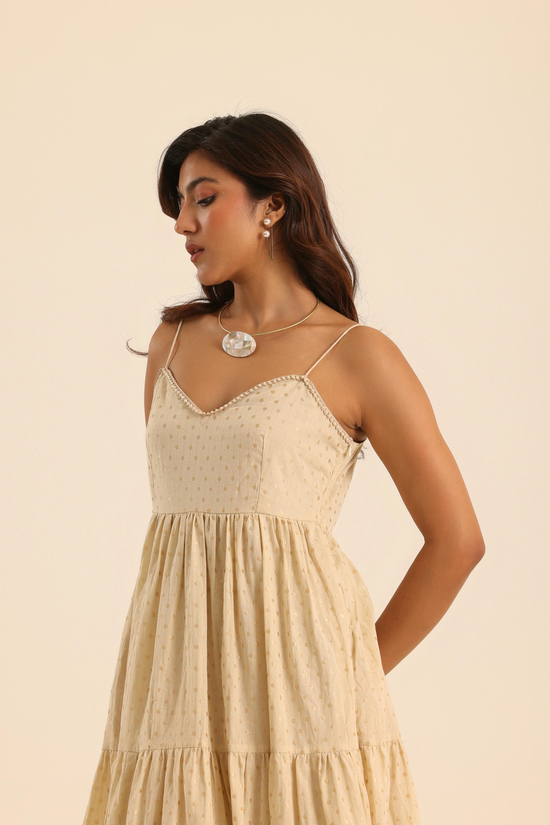 Rangrez Champagne Kiss Maxi Dress