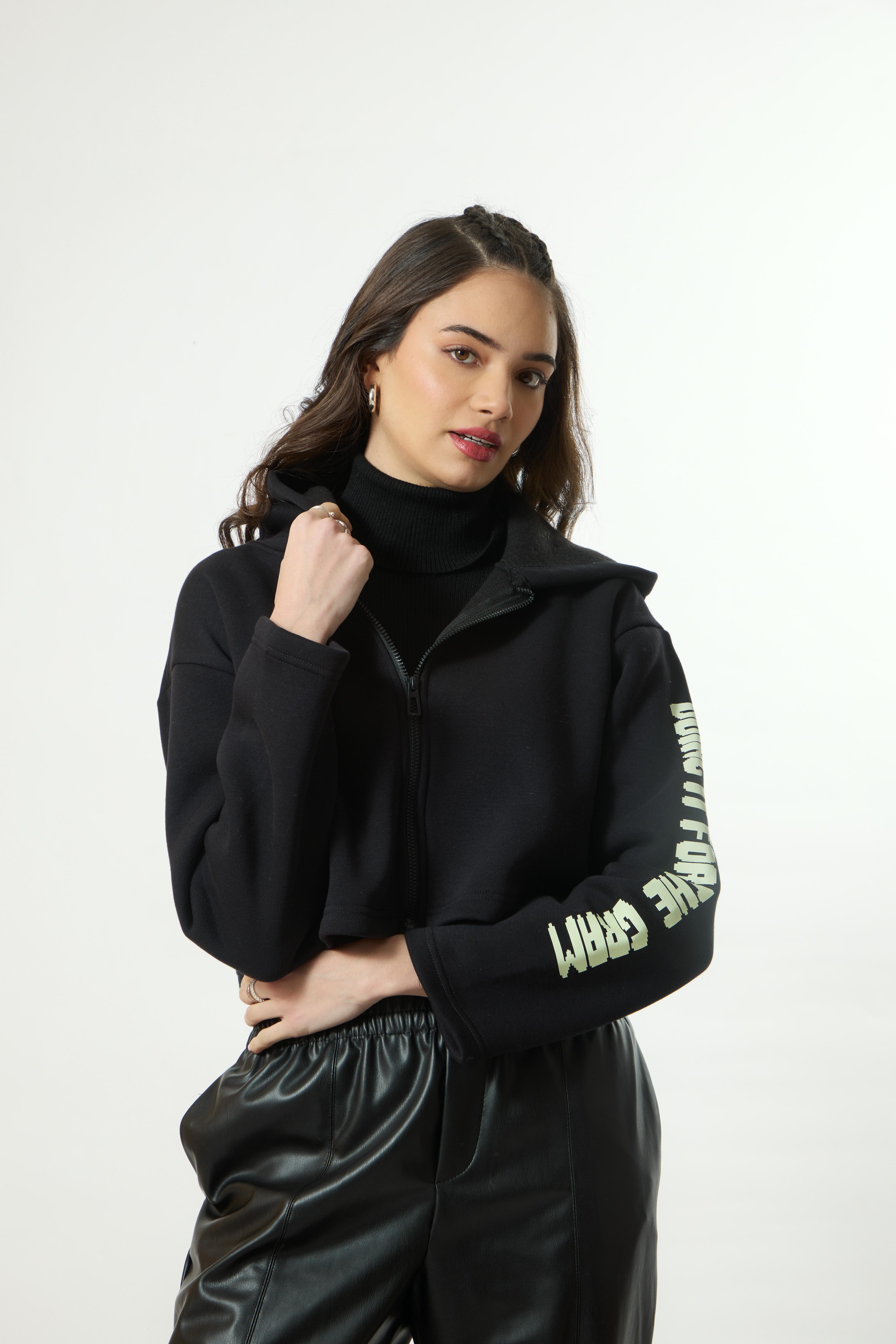 FLEXIN Premium Crop Hoodie