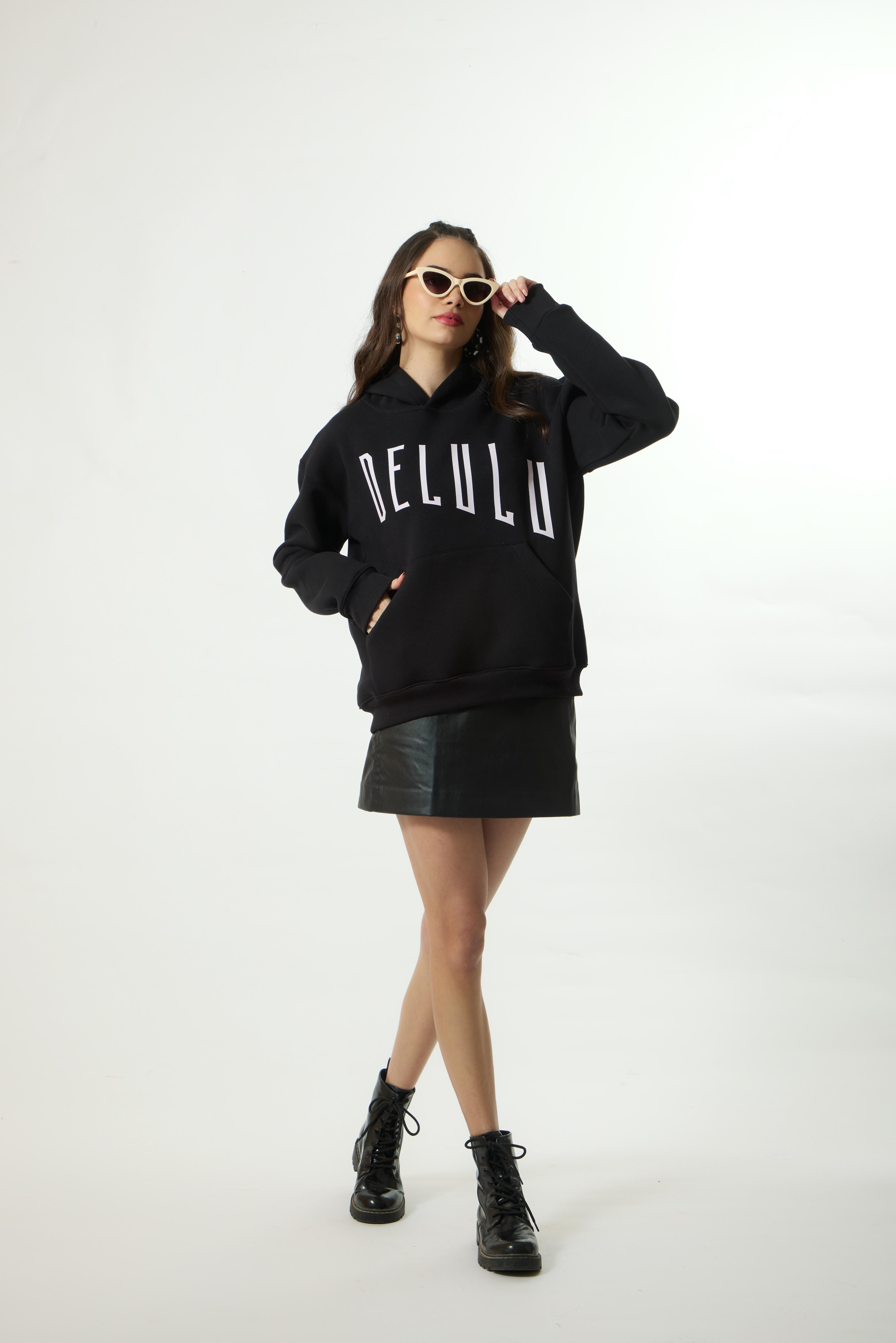 DELULU Premium Oversized Hoodie