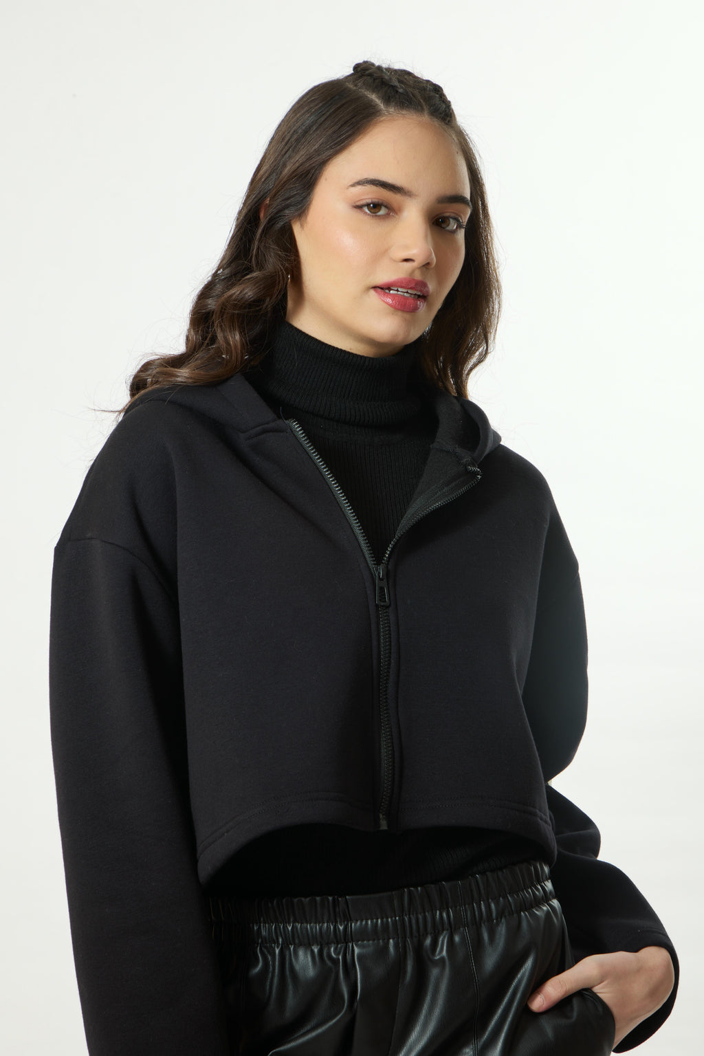 FLEXIN Premium Crop Hoodie