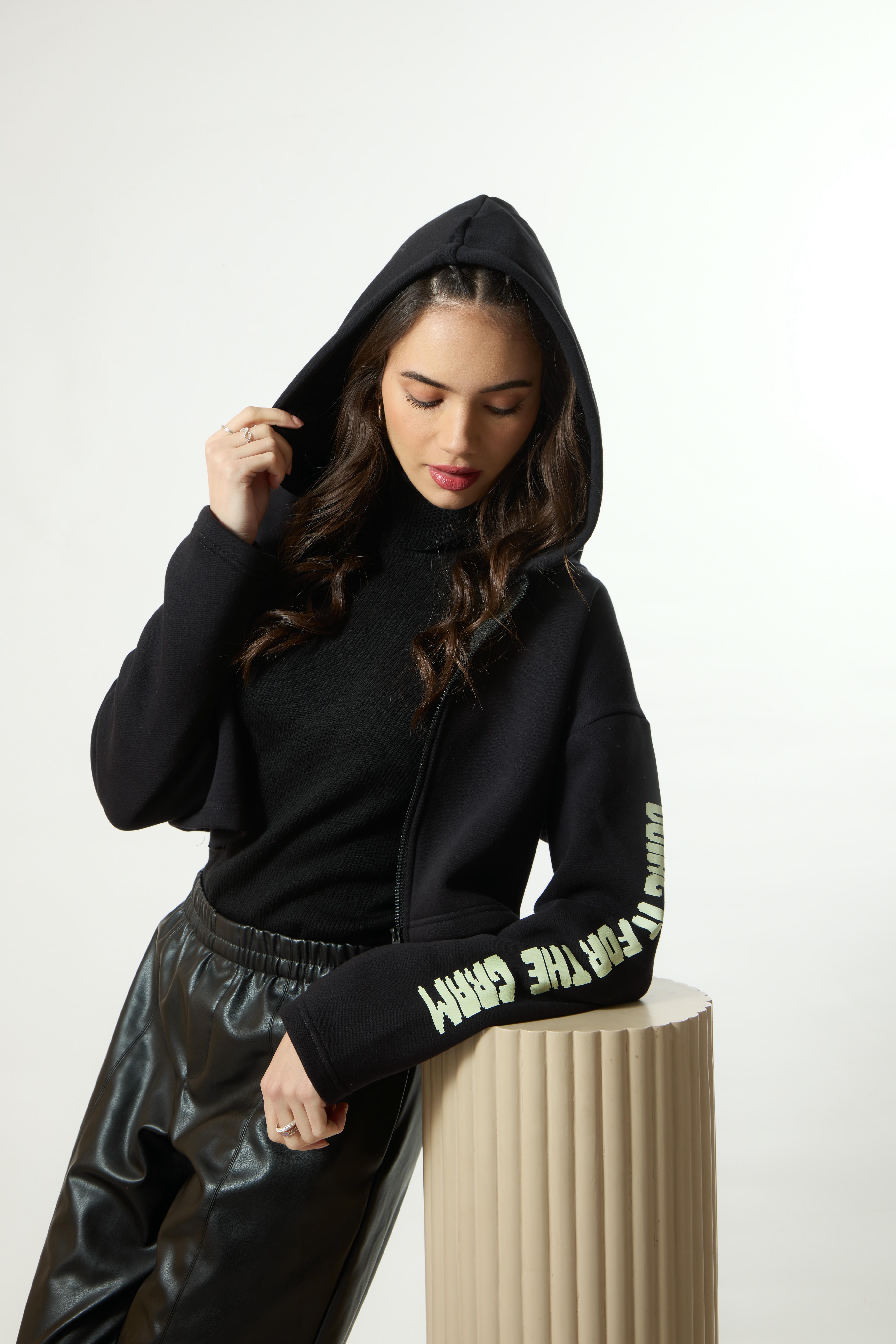 FLEXIN Premium Crop Hoodie