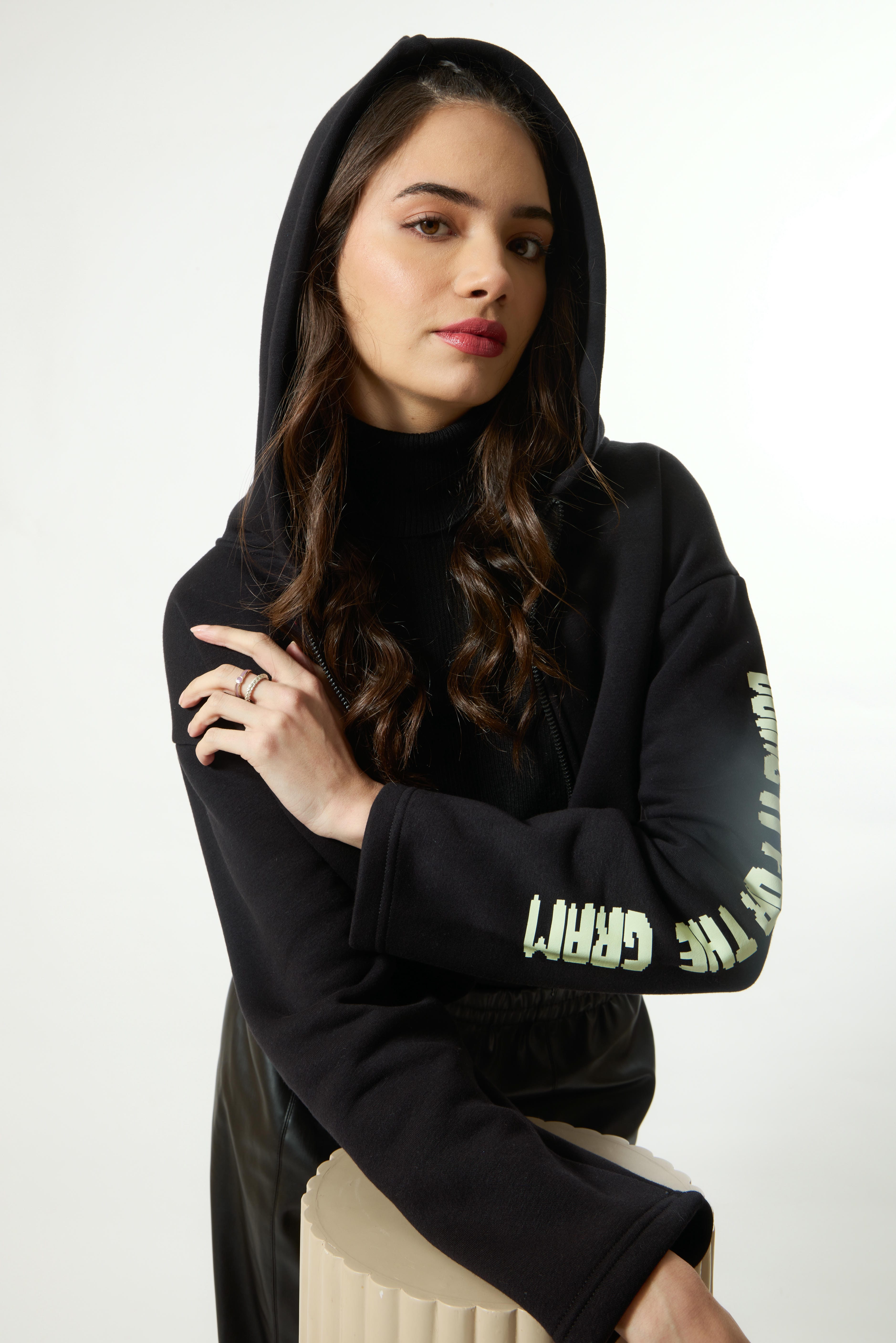 FLEXIN Premium Crop Hoodie
