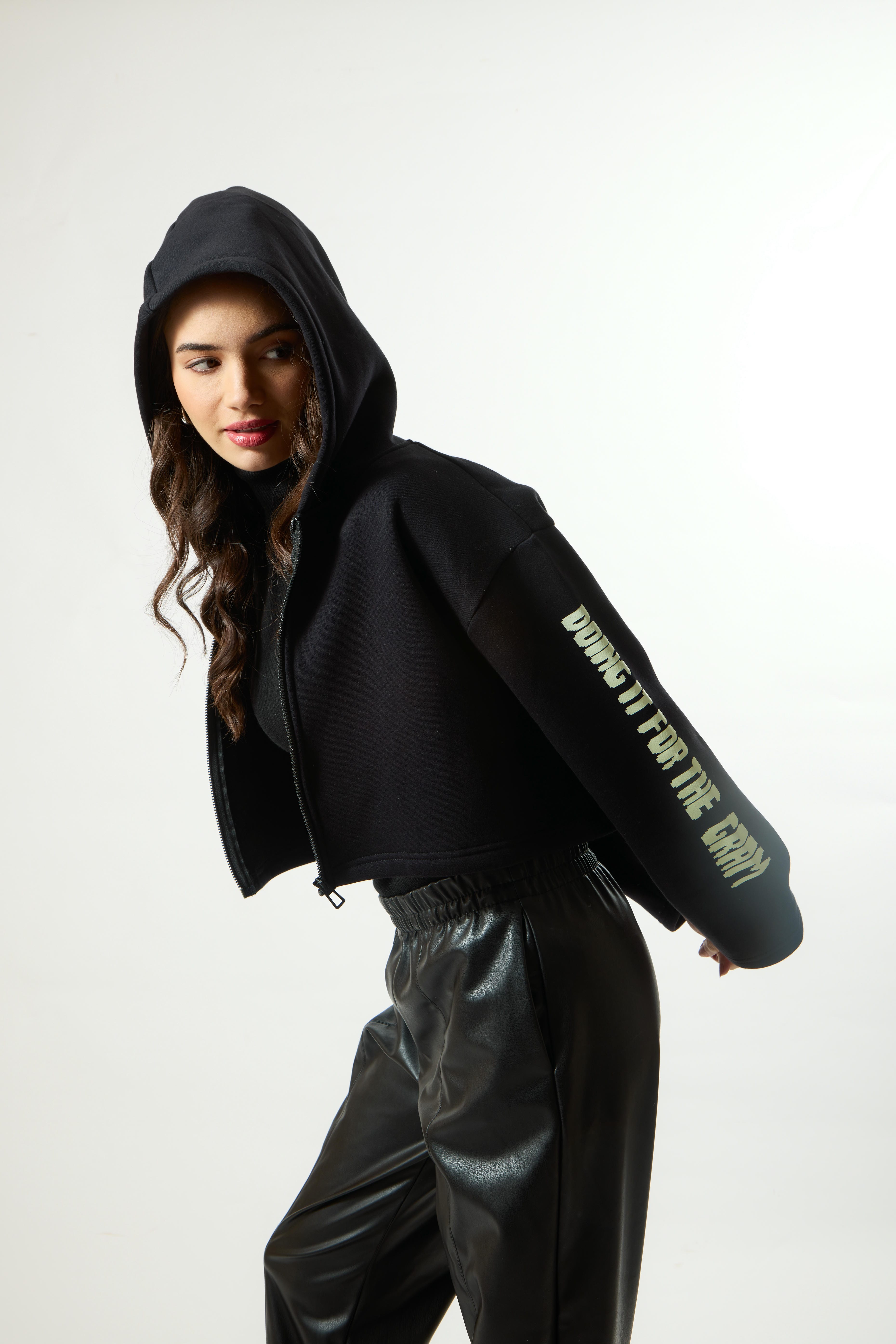 FLEXIN Premium Crop Hoodie
