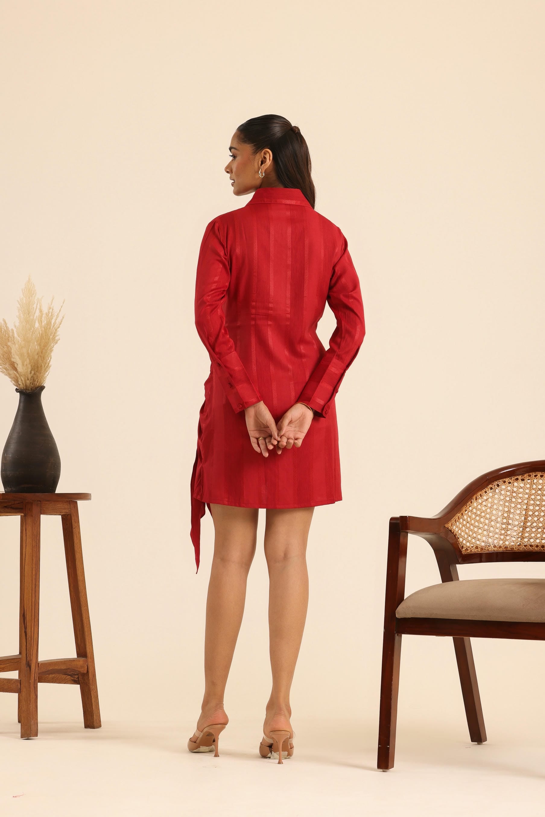 Rangrez Cherry Charm Wrap Dress