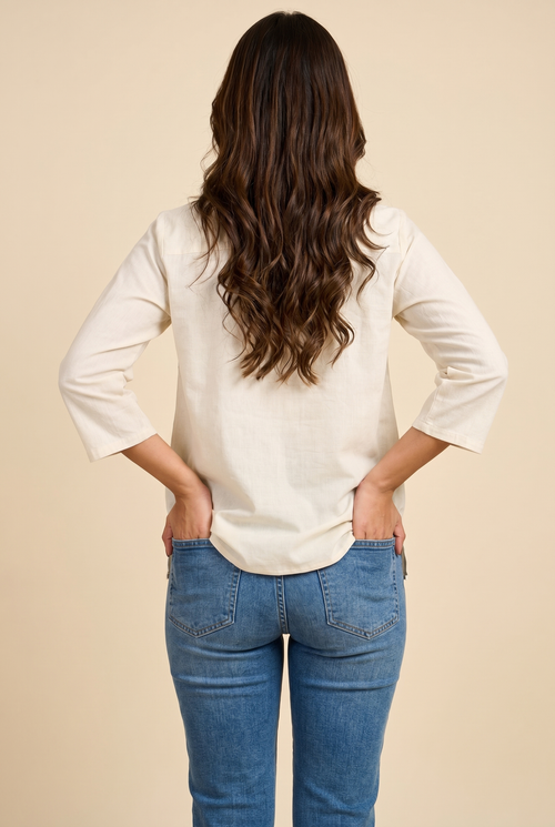 Alabaster Bell Sleeve Shirt